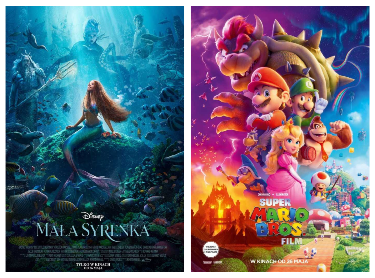 „Mała Syrenka” i „Super Mario Bros.” od dziś na ekranach kin