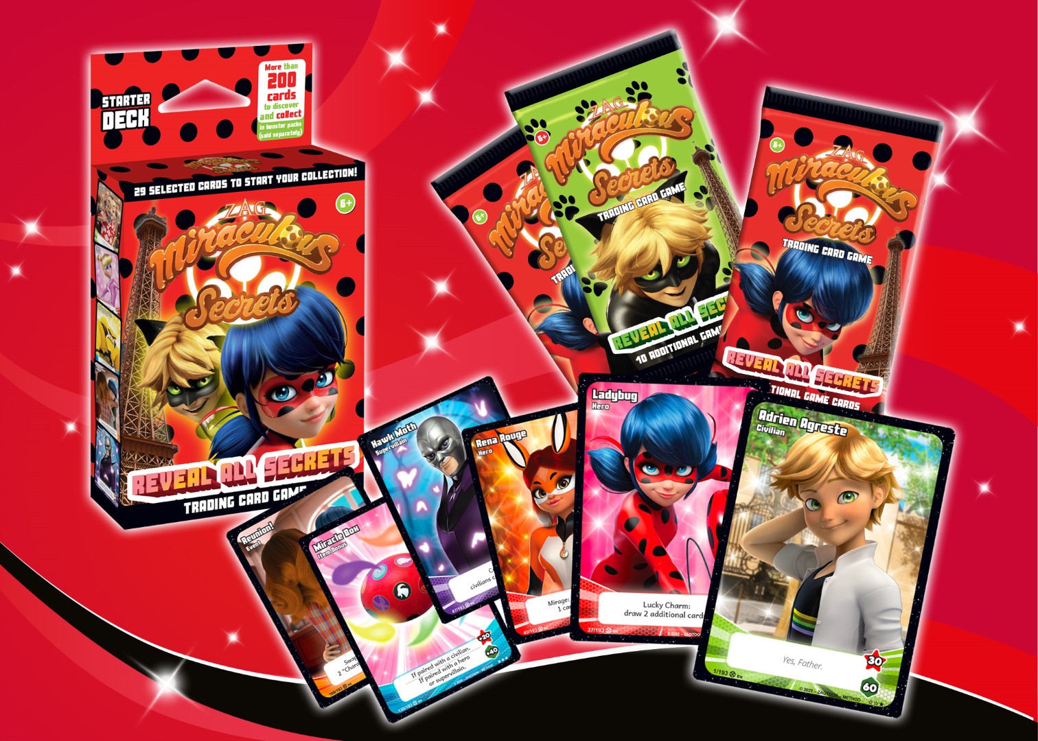 ZAG MIRACULOUS SECRETS TRADING CARDS